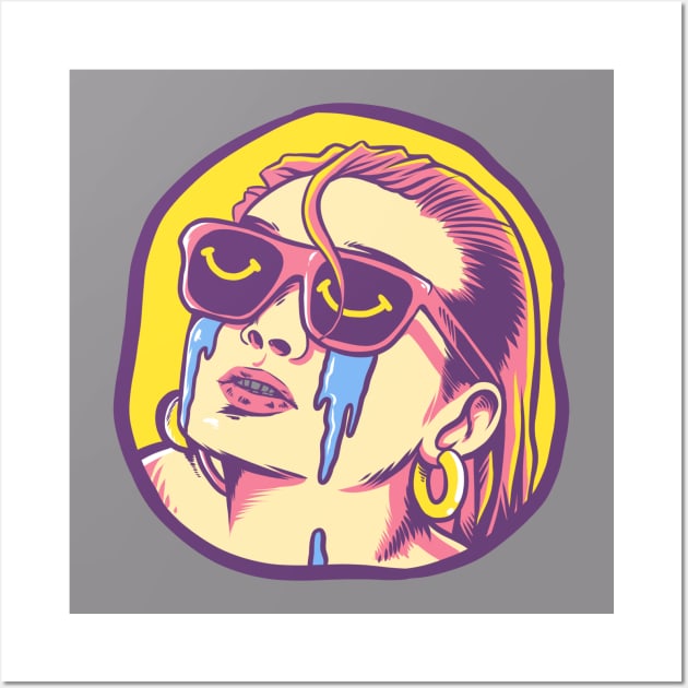 CRY LADY Wall Art by driedsnot